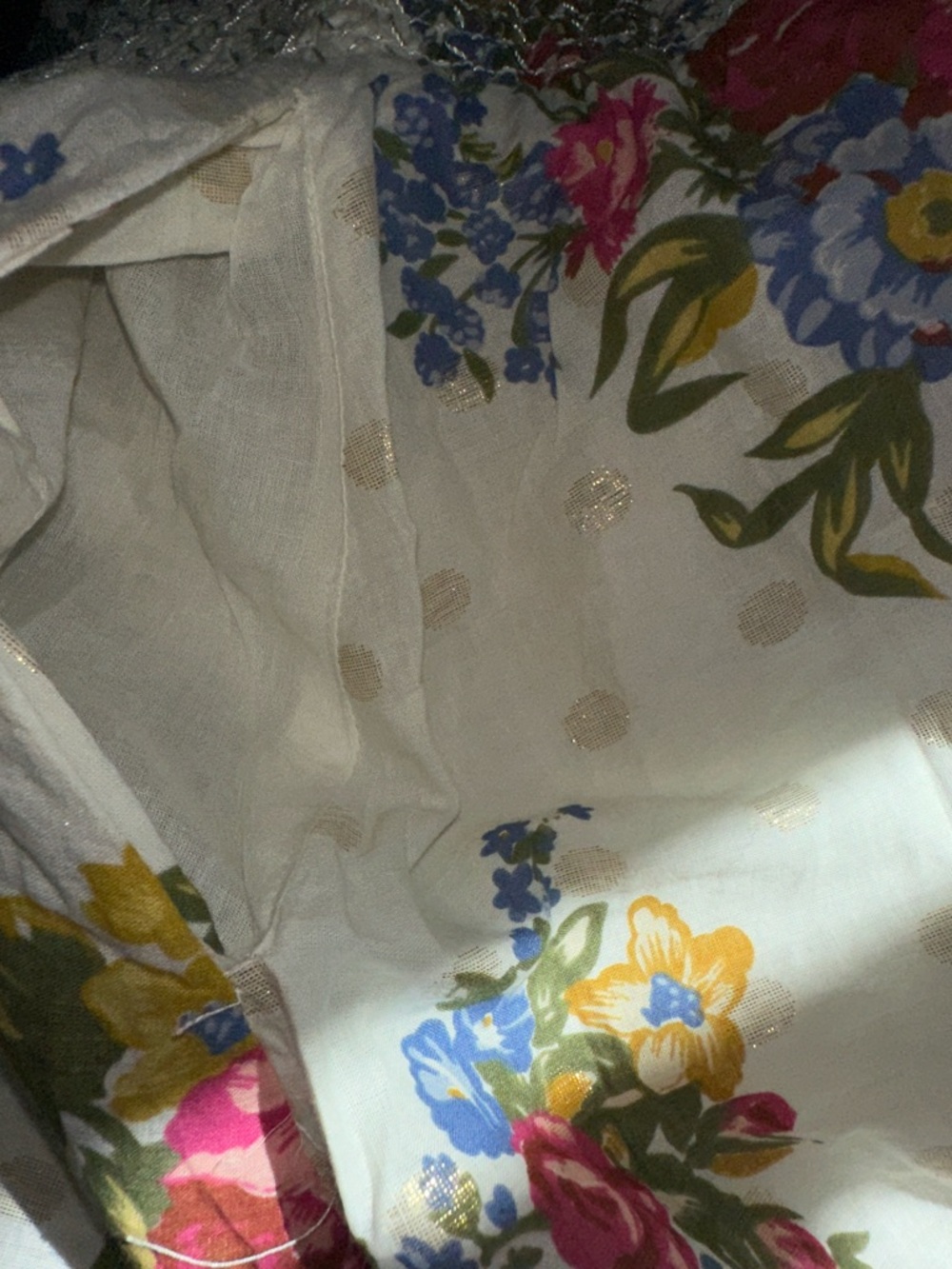 House of Harlow 1960 Ivory Maxi Skirt with Pink, Blue & Yellow Floral Print - Picture 10 of 10